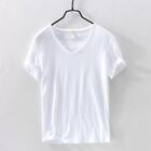 Daily Holiday Men Shirts Casual Pure Color Short Sleeved Slim Solid Color