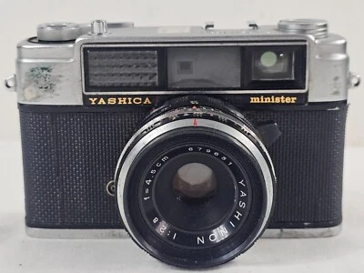 Yashica M-II Film Rangefinder Camera Yashinon 1:2.8 f=4.5cm Lens & Case - image 1 of 4