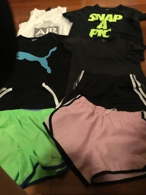 Lote de 8 piezas de ropa deportiva para niñas marca Nike & Under Armour/adidas talla: M10 Foto 1 de 4