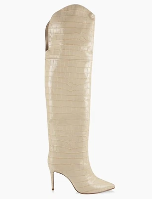 SCHUTZ Maryana Cocodrilo-Repujado Sobre la Rodilla Botas 8US Foto 1 de 4