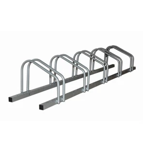 Velobici 1 - 5 Bike Floor Parking Rack Storage Stand Bicycle Silver - Picture 1 of 3