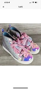 Jojo Siwa Schuhe Meerjungfrau Schleife High Tops Schuhe Mädchen Größe 4 Nickelodeon - Bild 1 von 1
