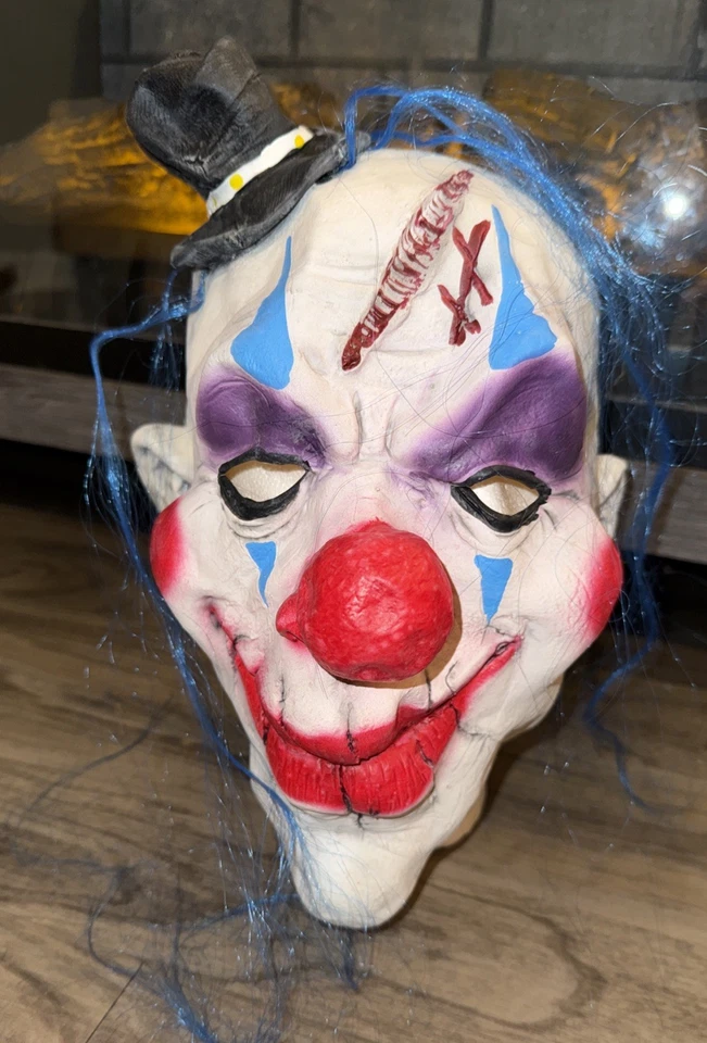Divertido Mundo Terror Payaso Espeluznante Circo Psicosis Asesino Máscara Disfraz Foto 1 de 4