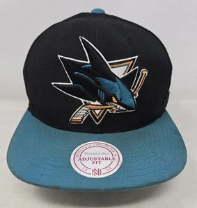 Mitchell & Ness SAN JOSE SHARKS verstellbare Passform NHL Druckknopflasche Mütze zweifarbig Einheitsgröße - Bild 1 von 11