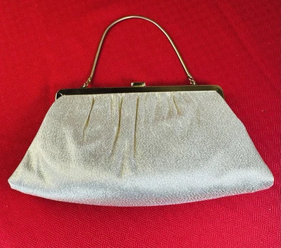 NOS VTG Original Ande Handbag Clutch Purse Bag Gold Mesh 1970s Retro Fashion - Image 1 of 4