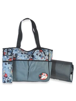 Disney Mickey Mouse bebê meninos 4 peças bolsa de fraldas conjunto tote - vermelho/preto, tamanho único - Imagem 1 de 4