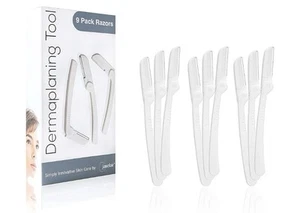 Dermaplaning Tool (9 Count) – Easy to Use Dermaplane Razor for Face – Practical. - Picture 1 of 1