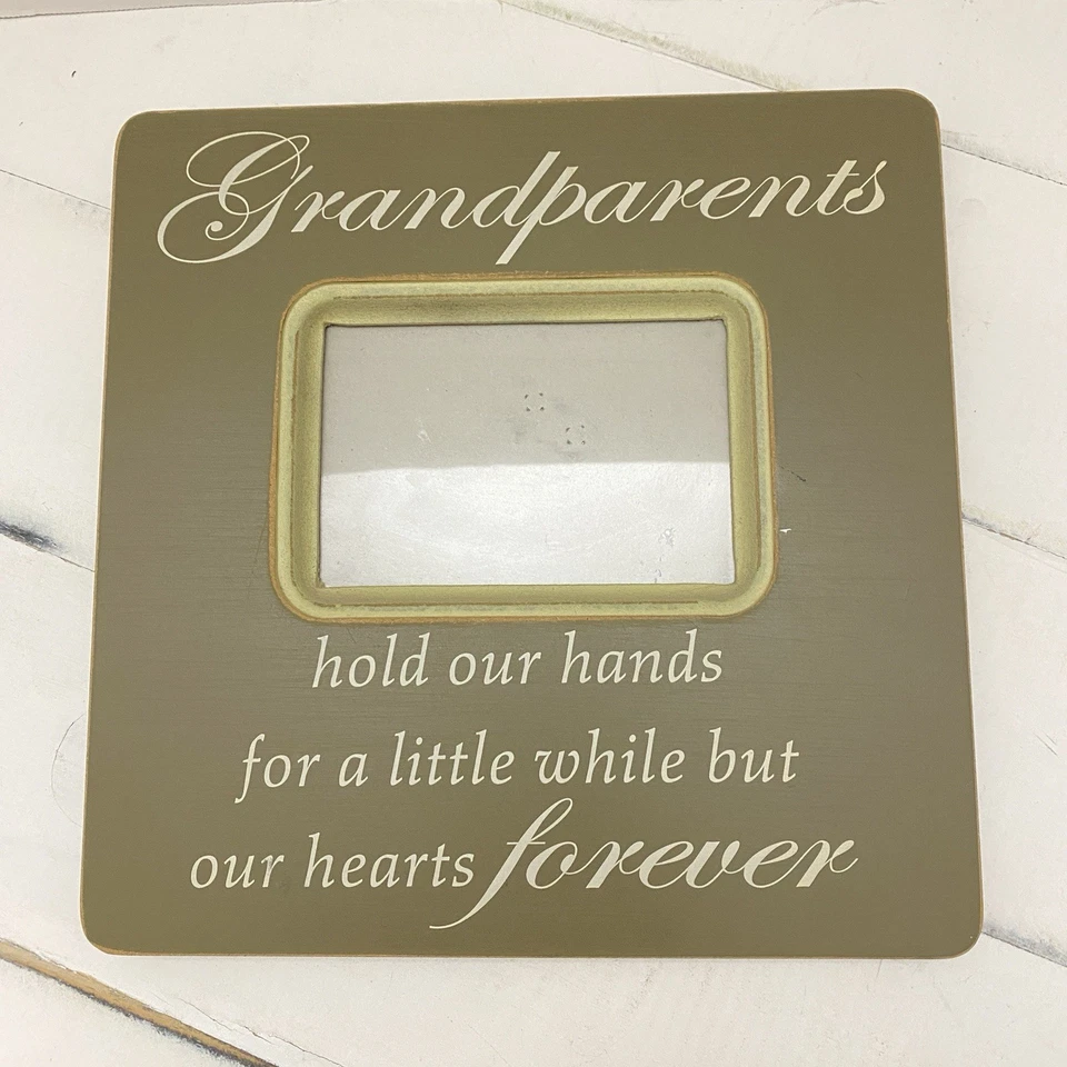 Grandparents Wood Frame Tabletop Photo Frame 4x6 Memories 11" x 11" - Image 1 of 4