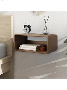 Floating Nightstand, Wall Mounted Bedside Shelf, Handmade Bedroom Furniture - Picture 1 of 6