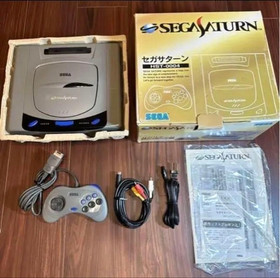 Sega Saturn Home Console HST-0004 with Box & Manual + Games Tested Working Japan