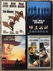 Classic Westerns (DVD, 2001, 5 - Disc Set) The Searchers, Pale Rider, Wild Bunch - Picture 1 of 2