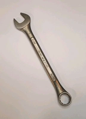 S-K Wayne Tools  11/16"  Combination Wrench C-22 12-Point SAE Forged Alloy USA - Image 1 of 4