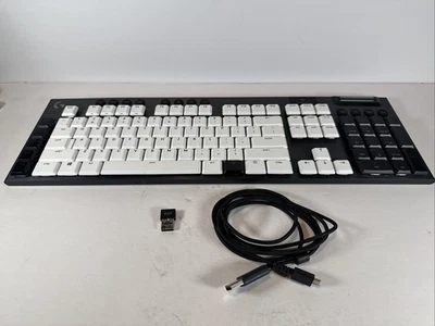 Logitech G915 LIGHTSPEED RGB Mechanical Gaming Keyboard Clicky Black White Keys - Image 1 of 4