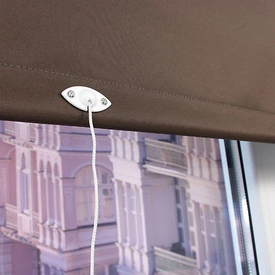 Springrollo Thermorollo Verdunklungsrollo Mittelzug Rollo Braun Breite 60-200 cm - Bild 1 von 4