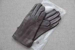 Lederhandschuhe Herren Handschuhe Leder gefüttert Wolle Beckumer Braun - Bild 1 von 1