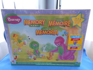 BARNEY FIRST MEMORY MATCHING CARDS 1997 MILTON BRADLEY COMPLETE - Foto 1 di 2