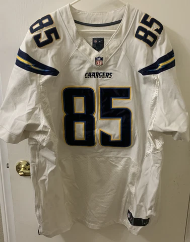 San Diego Chargers Antonio Gates White Nike Jersey Men's XL/52 Cover