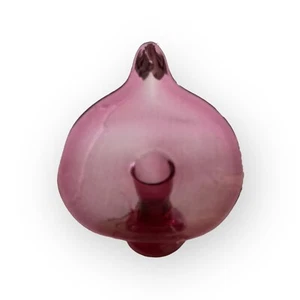 Vintage Pilgrim Cranberry Blown Glass Jack in the Pulpit Vase Studio Art 5 1/2" - Picture 1 of 5