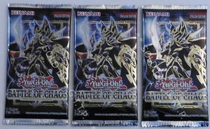 YUGIOH! BATTLE OF CHAOS BOOSTER PACK X3 - 1st EDITION - FREE UK P&P - Picture 1 of 7