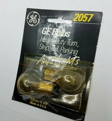 General Electric Miniature Lamps Bulb No. 2057, 12 Volts, 2 Bulbs - Image 1 of 4
