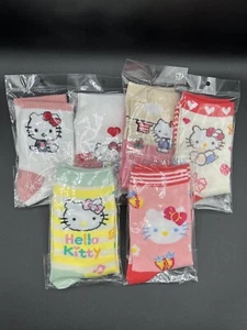 Hello Kitty Girls Socks (6 Pairs) (Free Shipping) - Picture 1 of 7