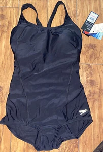 NEW with tags womens Speedo size 10 endurance lite with hydrobra black - Picture 1 of 8