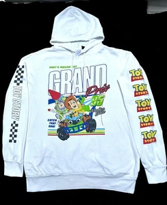 VTG DISNEY HOODIE SWEATSHIRT TOY STORY ANDY’S MOVING DAY WOODY & BUZZ XL/ TG/EG - Picture 1 of 12