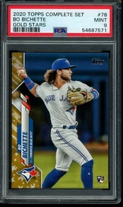 2020 Topps Complete Set Bo Bichette Gold Stars #78 PSA 9 Mint RC Rookie - Picture 1 of 2