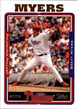 2005 Topps Philadelphia Phillies Baseball Card #69 Brett Myers