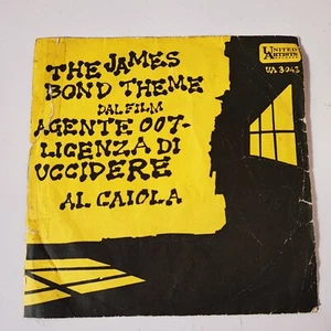 AL CAIOLA JAMES BOND THEME - AGENTE 007 LICENZA DI UCCIDERE - VINYL 45 GIRI 7" - Foto 1 di 2