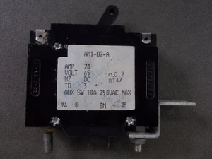 HEINEMANN ELECTRIC COMPANY 70 AMP CIRCUIT BREAKER AM1-B2-A/70 - Picture 1 of 1