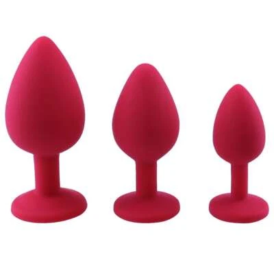3Pcs/Set Silicone Anal Butt Plug Butt Plug Sex Toys For Women Men Couple Gift - Image 1 of 4
