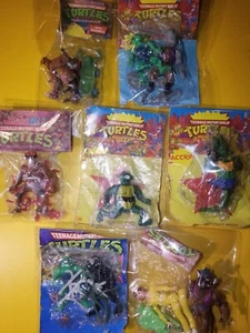 Vintage Ninja Turtles TMNT 1990s Mexico Bootleg Figure Lot Splinter April Bebop - Foto 1 di 24