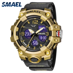 SMAEL Sport Watch Men Fashion Brand Digital Watches Male Quartz LED Wristwatches - Picture 1 of 21