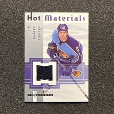 2005-06 Hot Prospects JIM SLATER #HM-JS Hot Materials JERSEY - HOCKEY CARD 