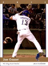 2011 Tri-City Dust Devils Grandstand #8 Juan Crousset Dominican Republic DR Card