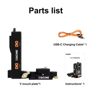 ZGCINE VM-VP4 V Mount Battery V-Locking Plate Adapter Camera Quick-Rlease Plate - Picture 1 of 6