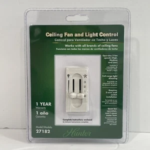 New Hunter All-Fan 4-Speed Fan/Light Dual-Slide Ceiling Fan Control - Picture 1 of 2