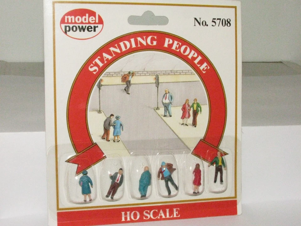 Model Power HO scale 5708 Standing People Figures - Image 1 of 1