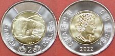 Brilliant Uncirculated 2022 Canada 2 Dollars From Mint's Roll