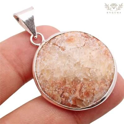 Jaspis Edelstein 925 Versilberter Anhänger Handmade Schmuck Gift 3.3cm P-13058 - Bild 1 von 3