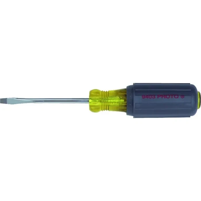 Proto J9403 Slotted Screwdriver - 3/16 in Tip Size, 3"-6-34" OA - Image 1 of 1