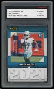 JAYLEN WADDLE 2021 PANINI INSTANT JAHR EINS 1. STKLASSE 10 ROOKIE KARTE RC DELFINE - Bild 1 von 1