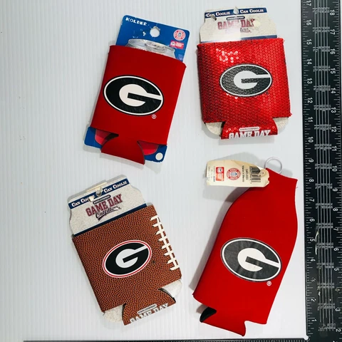 Georgia Bulldogs koozies coolie coozies coolers beverage insulator bottle suits Cover