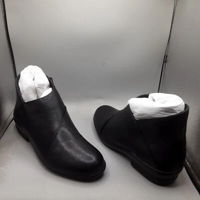 Botín David Tate Pond para mujer 9M de cuero negro al tobillo  Foto 1 de 4