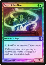 Sage of Lat-Nam FOIL 8th Edition NM Blue Rare MAGIC GATHERING CARD ABUGames