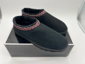 NEW GUESS Walter Mens Buffalo Check Lining Comfy and Warm Slippers Black 11M - Picture 1 of 7