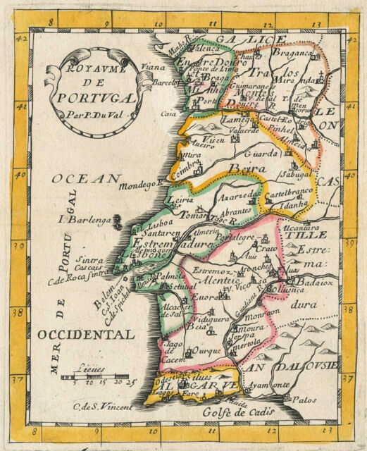 Portugalia et Algarve, Portugal map, Mercator Cloppenburgh 1630