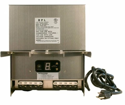 600 WATT 12V-15V LOW VOLTAGE LANDSCAPE LIGHTING TRANSFORMER LED COMPATIBLE - Image 1 of 4