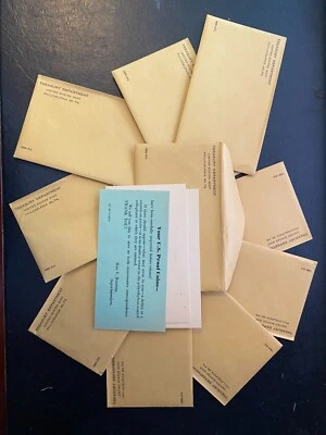 1959 US 10 Proof Set Envelopes W/CO & 2 Cardbords Mint Crispy Condition No Coins - Image 1 of 4
